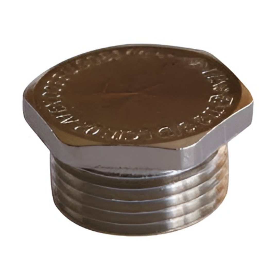 BOUCHONS 6 pans Ex de en laiton nickelé CSE-BOLN-Ex de